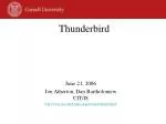 Thunderbird - slide 1