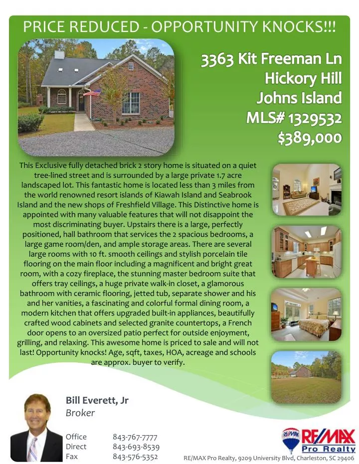 price reduced opportunity knocks