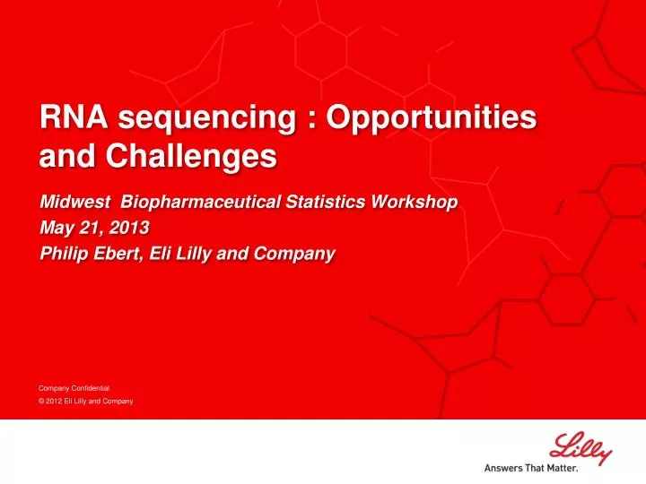 rna sequencing opportunities and challenges