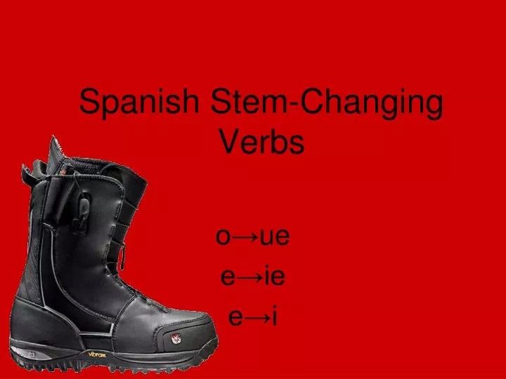 spanish stem changing verbs