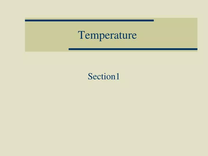 temperature