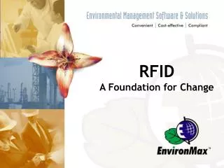 RFID A Foundation for Change