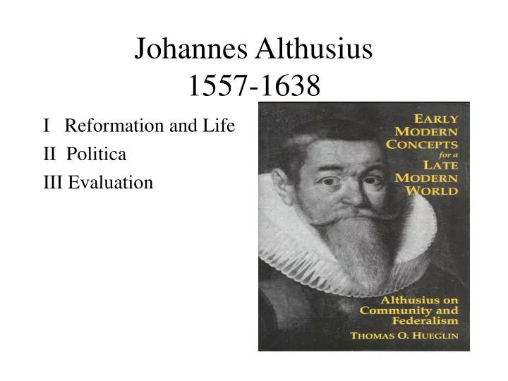 johannes althusius 1557 1638