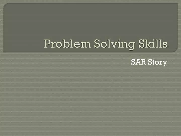 problem solving skills