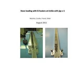 Stave loading with Si-heaters at UniGe with jigs v-1