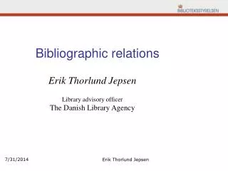Bibliographic relations
