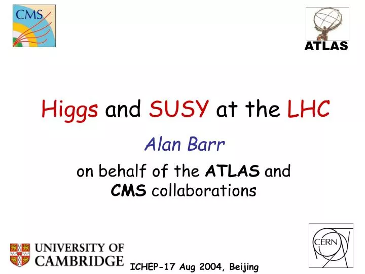 higgs and susy at the lhc