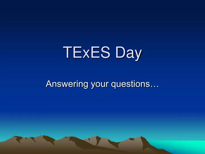 texes day