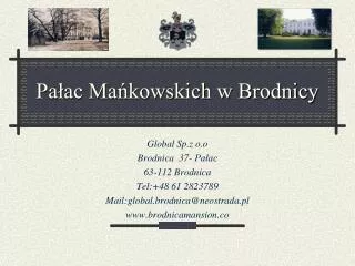 pa ac ma kowskich w brodnicy