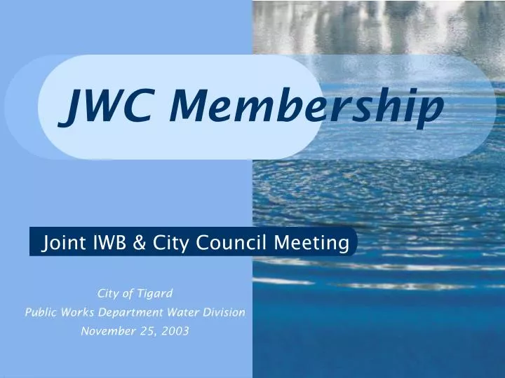 jwc membership