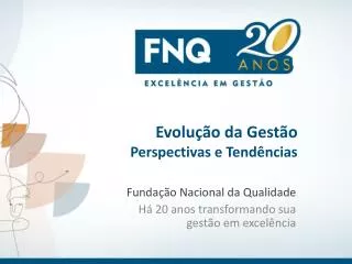 evolu o da gest o perspectivas e tend ncias