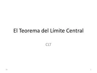 el teorema del l mite central