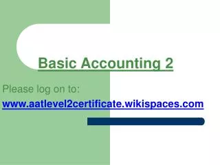 Basic Accounting 2