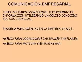 comunicaci n empresarial