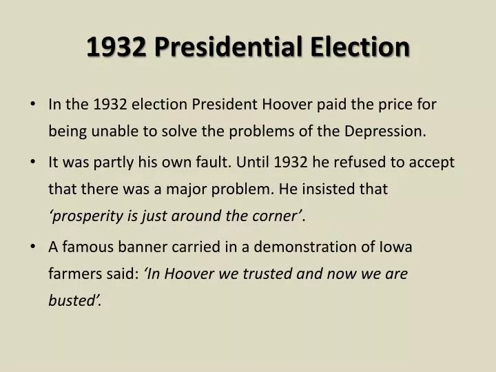 1932 presidential election
