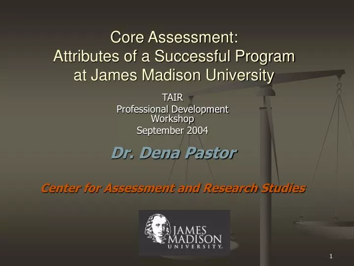 core assessment attributes of a successful program at james madison university