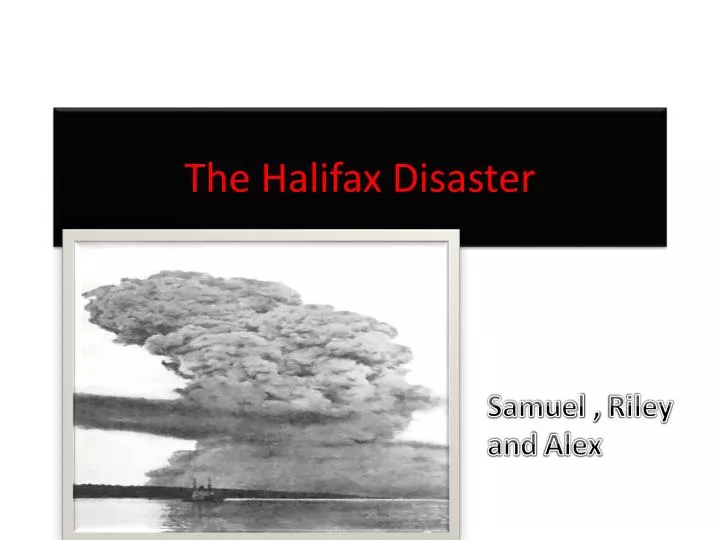 the halifax disaster