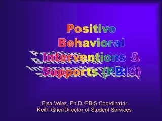 Positive Behavioral Interventions &amp; Supports (PBIS)