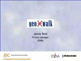 James Reid Project Manager EDINA