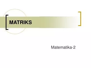 matriks
