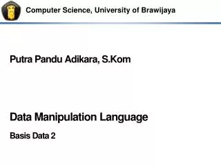 data manipulation language