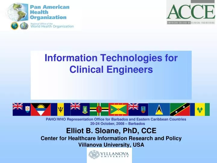 information technologies for clinical engineers