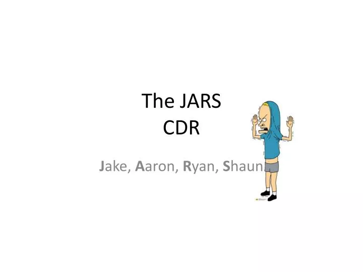 the jars cdr