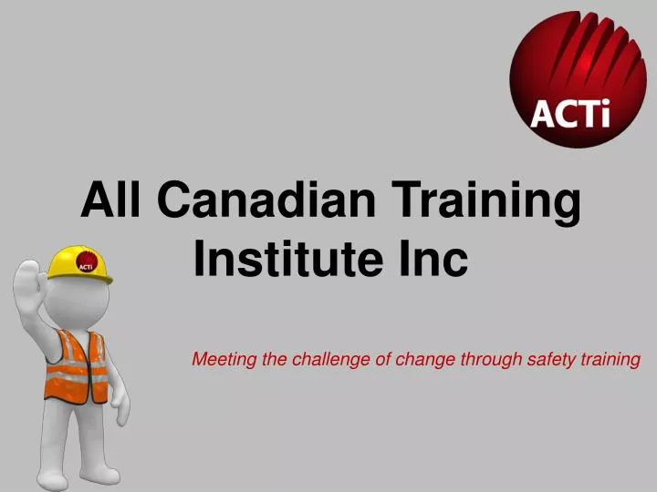 all canadian training institute inc