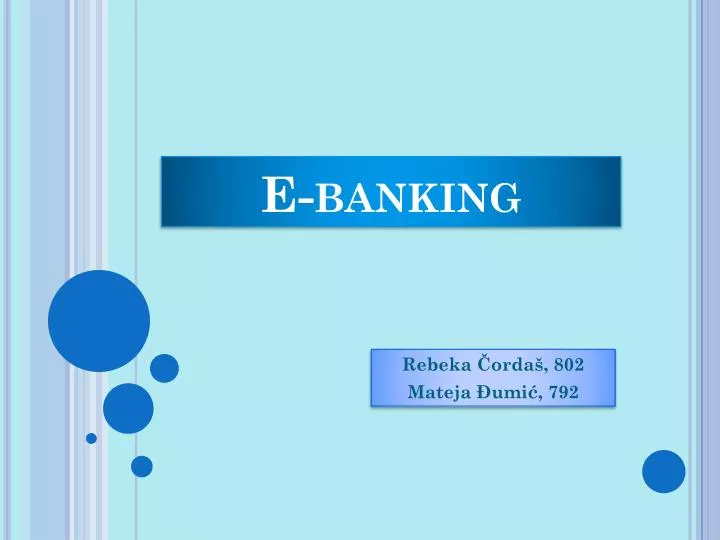 e banking