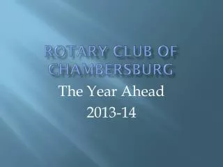 Rotary Club of Chambersburg