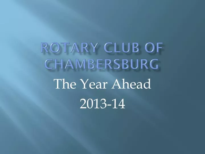 rotary club of chambersburg