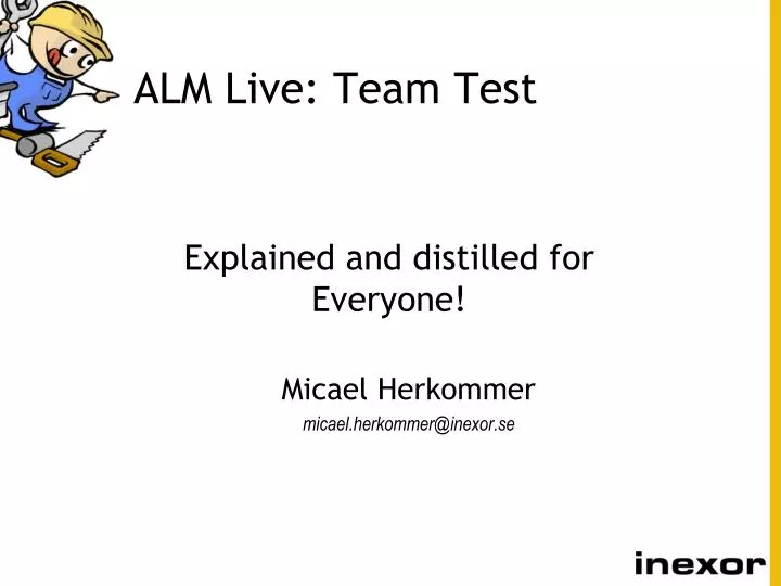alm live team test