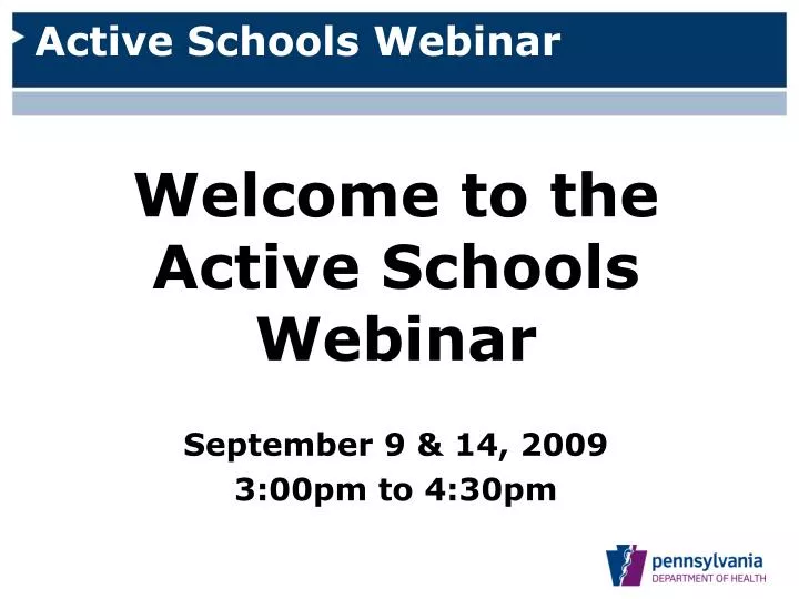 active schools webinar