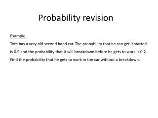 Probability revision