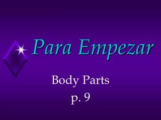 para empezar