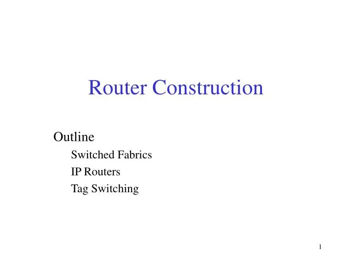 router construction