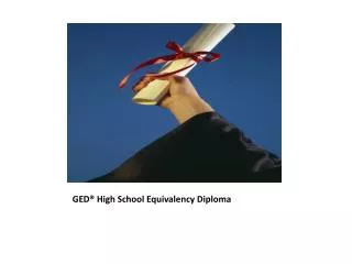 GED® High School Equivalency Diploma