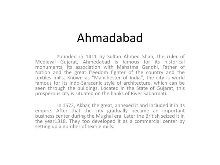 ahmadabad