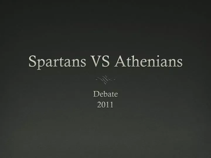 spartans vs athenians