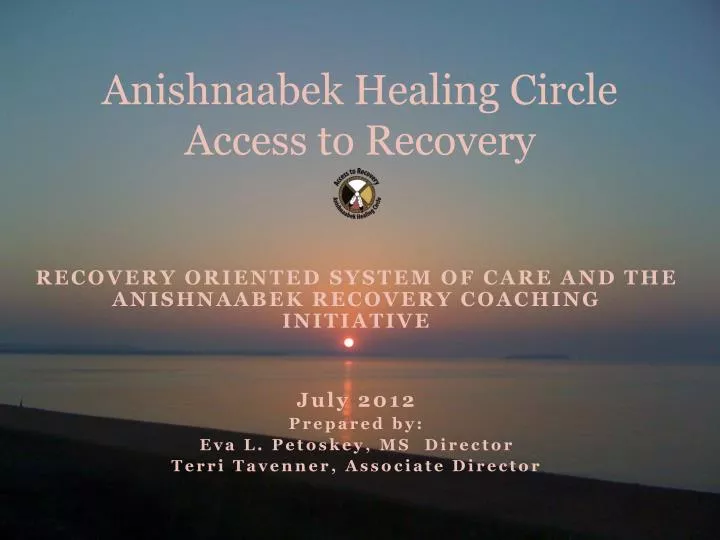 anishnaabek healing circle access to recovery