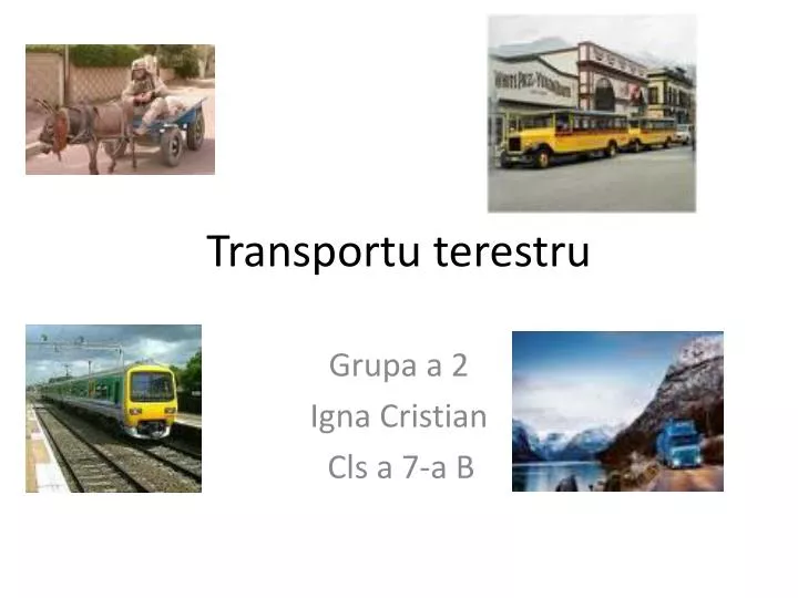 transportu terestru