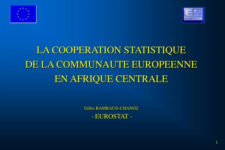 PPT - Fonctionnement D’Eurostat PowerPoint Presentation, Free Download ...