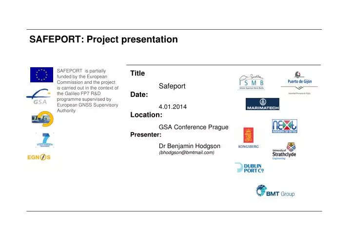 safeport project presentation