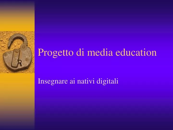 progetto di media education