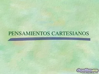 pensamientos cartesianos