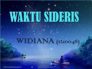 waktu sideris