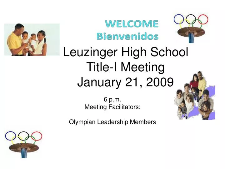 leuzinger high school title i meeting january 21 2009