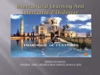 Intercultural Learning And Intercultural Dialogue