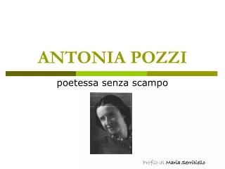 antonia pozzi