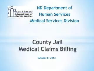 County Jail Medical Claims Billing